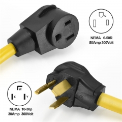 HITBOX Adaptor Cord 50cm 19.6″ Long Convert Plug N10-30P to N6-50R Extension Plug UL Listed