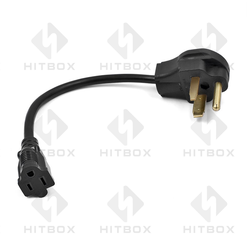 UL Listed 50cm 300V N10-30P to N6-50R Convert Plug Extension Plug Adaptor Cord 