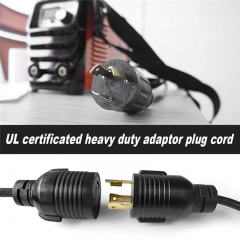 HITBOX Adapter Cord 1.5-Feet 14 AWG Power Extension Cord L6-30R Cable Connector Convert 110V to 220V 30A 3 Prong twist lock in plug