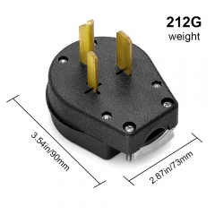 50A Power Plug NEMA 6-50P 50Amps 250V Power Plug Heavy-duty Universal NEMA power plug.