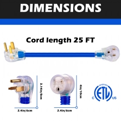 6-50P/6-50R Blue Engine Extension Cable 25FT