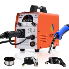 HITBOX Mig Welder Aluminum Metal Welding Machine MIG200DPP Stainless Steel Iron Welding Machine Double Pulse 2T/4T